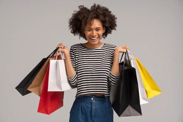 Cliente AMB Boutique avec ses achats